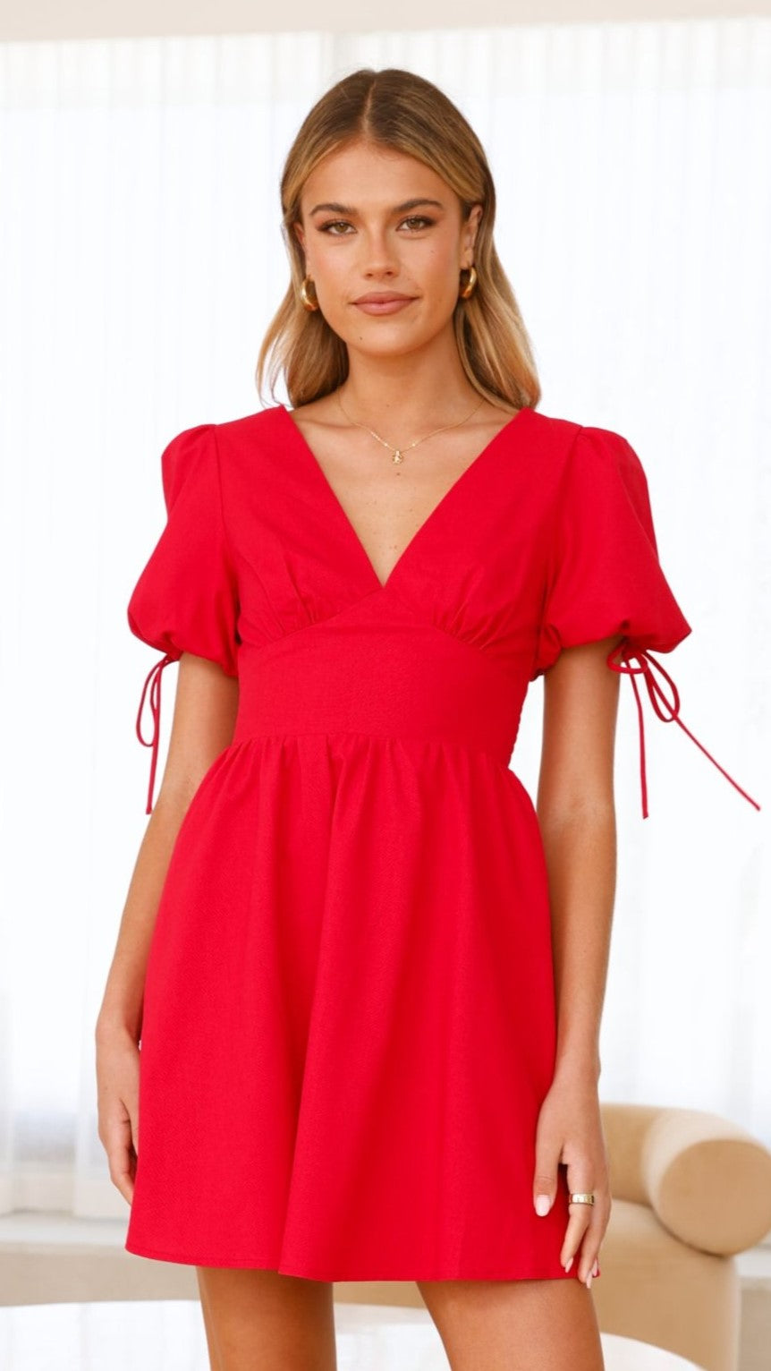 Mini Red Dress-0