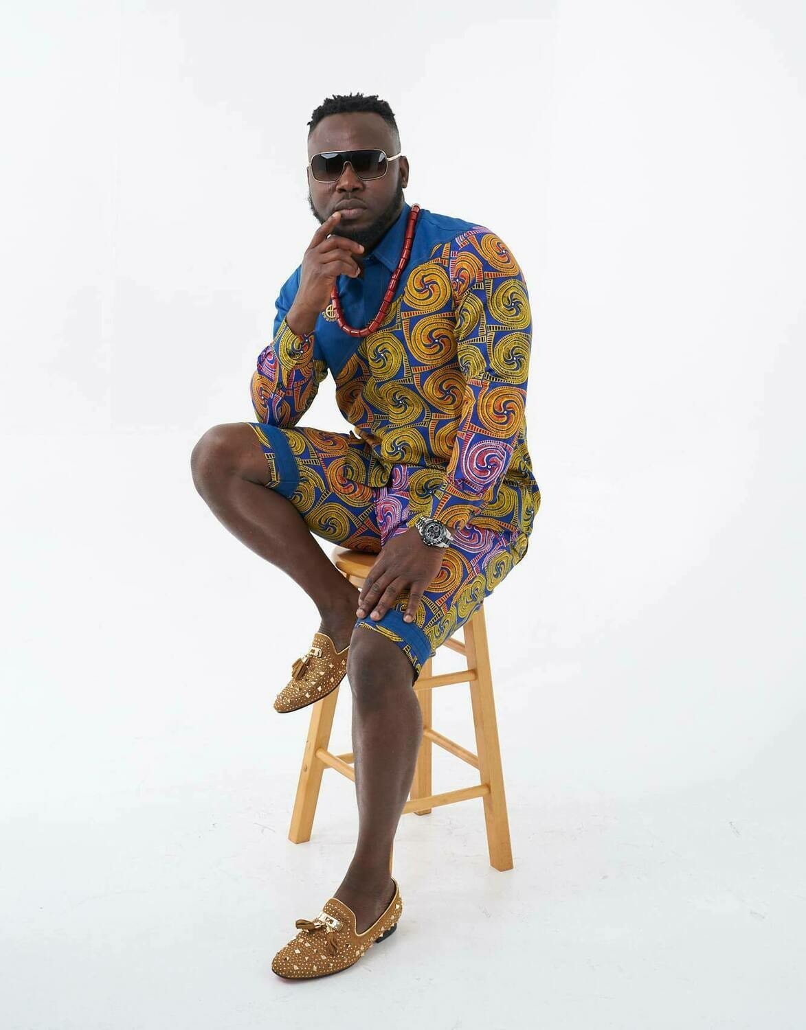African Fashion Shirt & Top | Orion Ankara Print-1