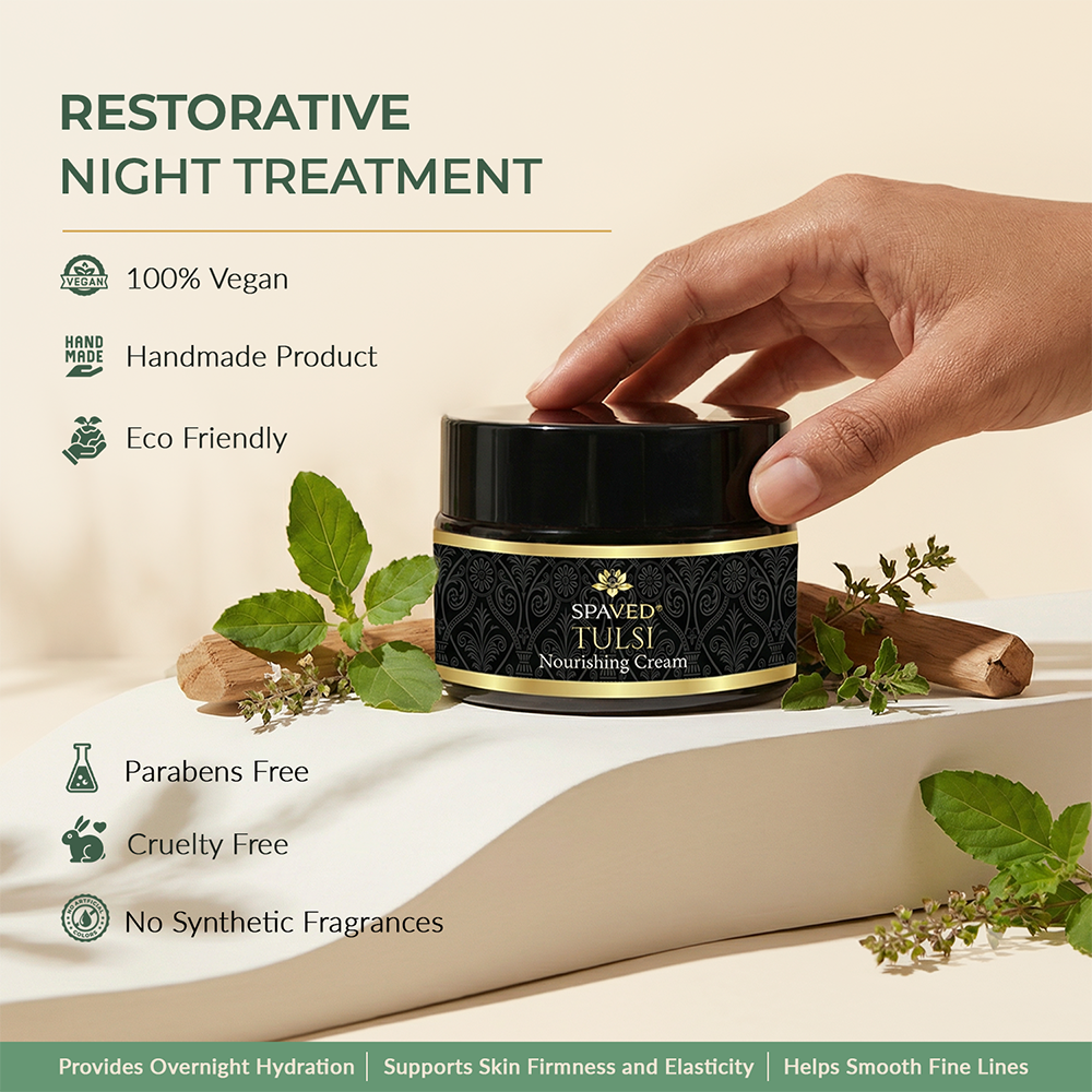 Tulsi Nourishing Face Cream - Intense Hydration & Anti-Aging Solution-3