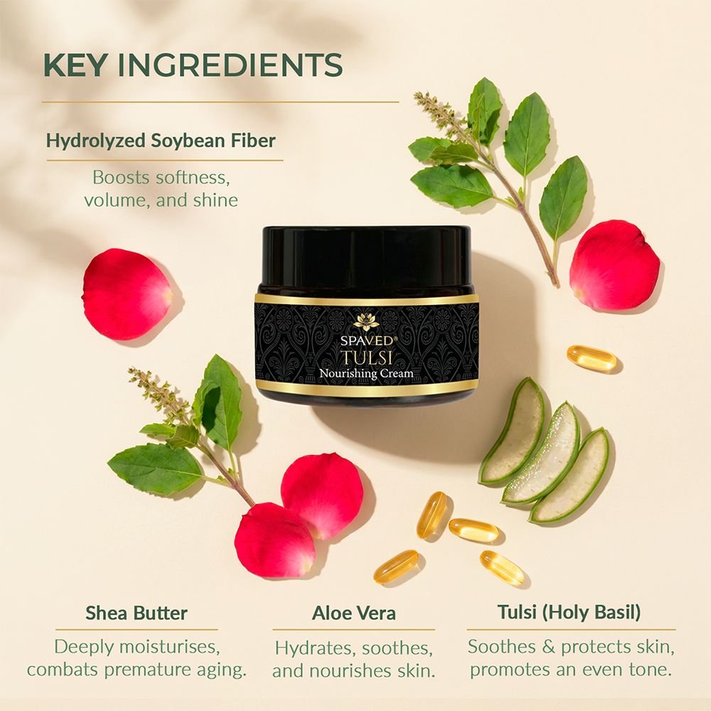 Tulsi Nourishing Face Cream - Intense Hydration & Anti-Aging Solution-1