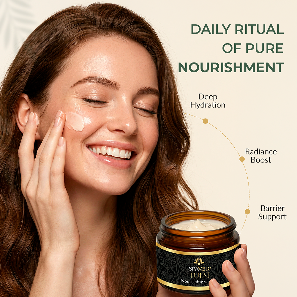 Tulsi Nourishing Face Cream - Intense Hydration & Anti-Aging Solution-4