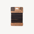 Plastic Free Hair Ties - 6 Pack - Black-0