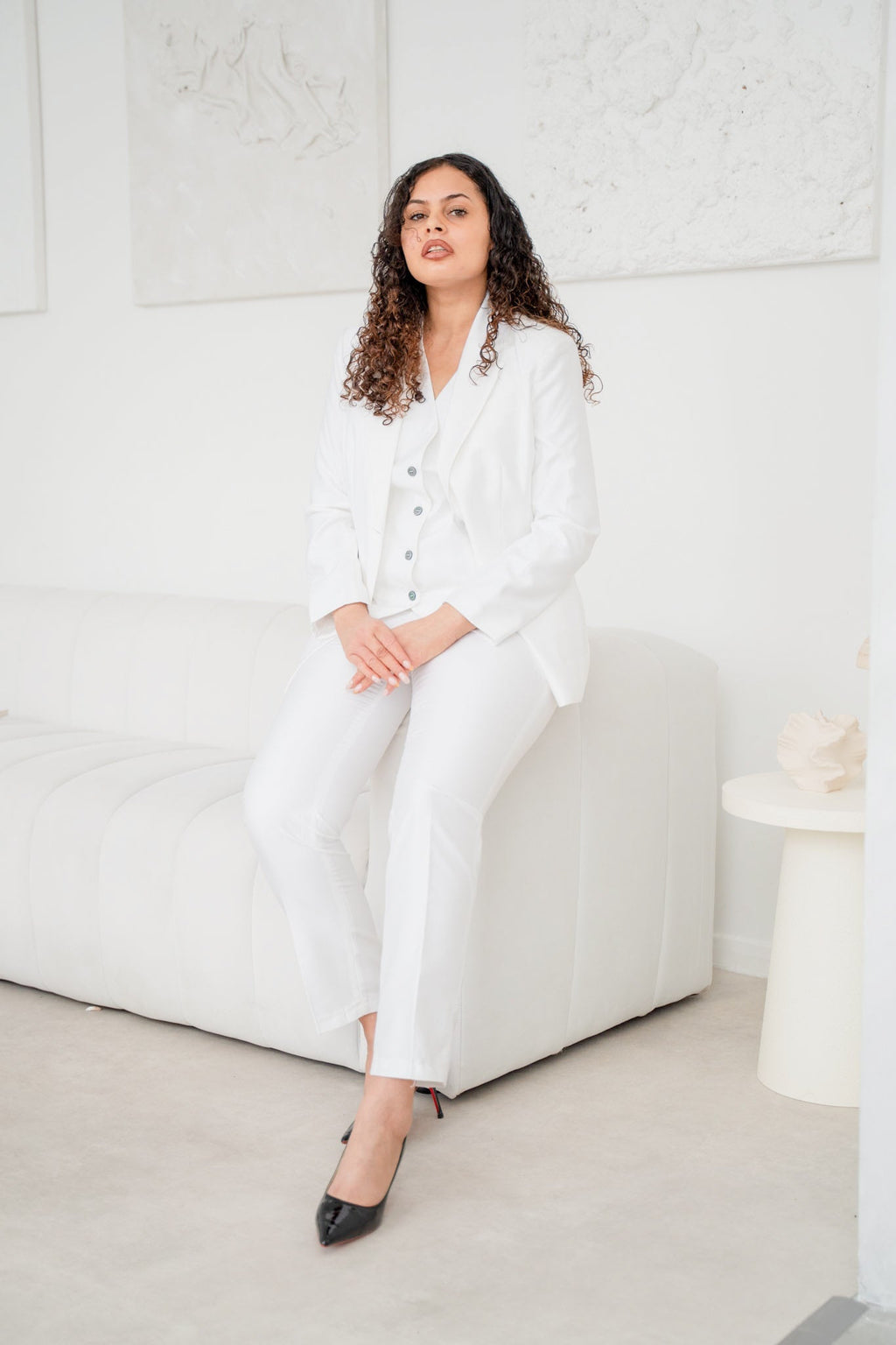The snow white spark 3-piece pantsuit (UK size 12)-5