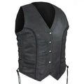 Women’s Motorcycle Leather Vest – Native American Style-0