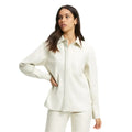 Women’s White Full Sleeve Leather Shirt-0